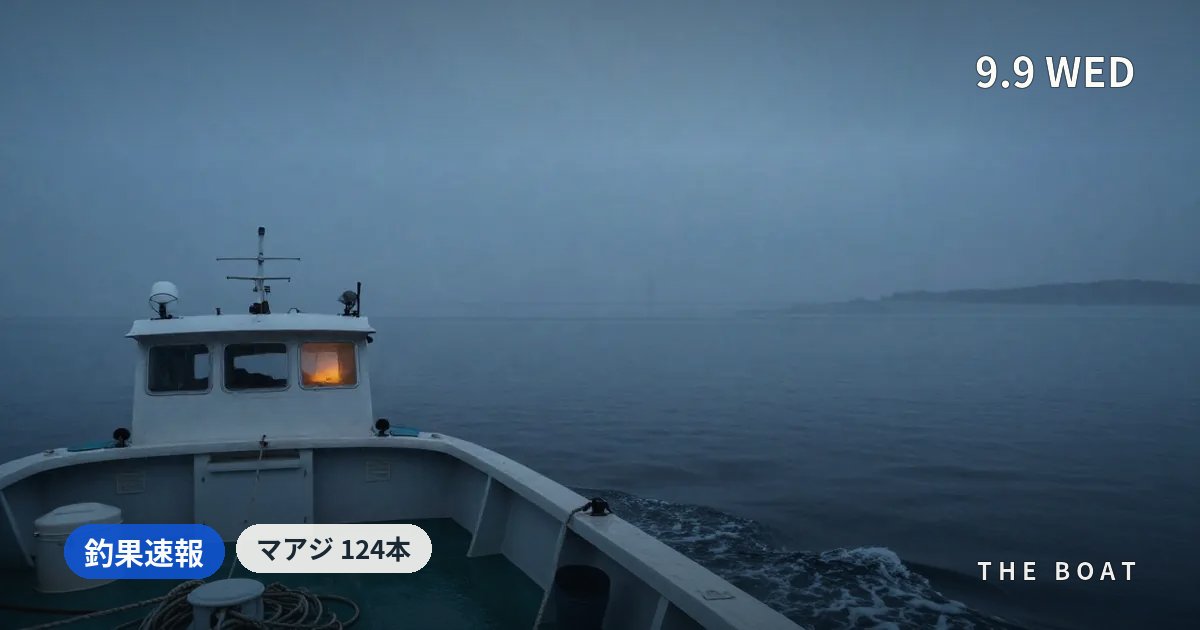東京湾の船釣り釣果【9/9(水)】粂丸マアジ124本で爆釣・長崎屋シロギス112本も好調
